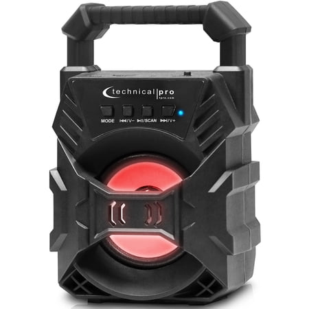 Technical Pro Bluetooth Speaker Compact Portable Bluetooth Rechargeable LED FM TF price history on PriceWatchPro