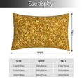 thumbnail image 2 of Salouo Gold Glitter Pattern Pillow Cases,1PC Pillow Covers with Envelope Closure Decorative Pillow Case for Bed Couch,Pillows Not Included-16"x24", 2 of 6