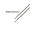 thumbnail image 2 of INSPIRE CHIC 2 Pair Waxed Shoe Laces for Dress Shoes Round Shoelaces Coffee 90cm/35.43", 2 of 4