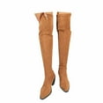 thumbnail image 3 of Thigh High Block Heel Boot Women Pointed Toe Stretch Over The Knee Boots, 3 of 7