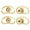 Gold, variant on Set of 4 Adjustable Earring Support Backs for Large Earrings Practical Ear Closures Plug Ear Lobes Support Patches
