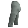 thumbnail image 7 of Jxximdong Leggings for Women Plain Pleated Design Fashionable And Calf Elastic Women's Cropped Pants Leggings Bodybuilding Pants Gray M Yoga Pants, 7 of 7