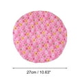 thumbnail image 2 of Unique Bargains 1 Pc Ditsy Floral Double Layer Shower Cap for Bathroom Red PE Polyester, 2 of 6
