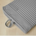 thumbnail image 2 of KitchenAid Ribbed Soft Silicone Oven Mitt Set, 7"x13", Milkshake 2 Count, 2 of 3