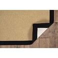 thumbnail image 4 of Linon Athena Cotton Rug in Sisal and Black-1'10" x 2'10", 4 of 4