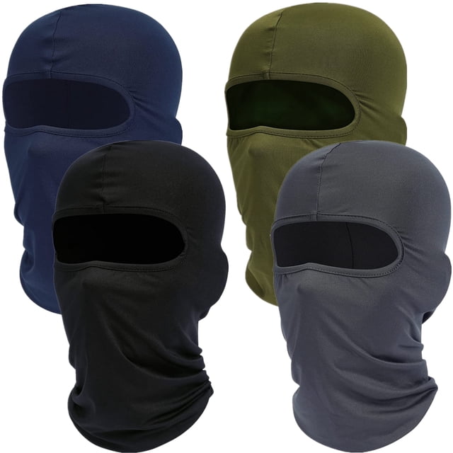 4 Pcs Cagoule Masque de Ski pour le Visage : Couvre-Visage Intégral Capuche Masques Shiesty pour Hommes Femmes