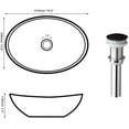 thumbnail image 2 of 16" Black Stone Resin Vessel Sink With Drain Bathroom Above Counter Oval Sink Bowl Modern For Bathroom Sink$$Tools & Hardware Other, 2 of 9