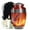 Brown Urn -2, variant on JAGASY Firefighter Memorial Urns for Ashes, Black Large Urn for Ashes Adult Male & Female, Yellow Flame Decorative Urns for Parents, Handcrafted Burial Cremation Urn for Mom & Dad, (10 Inch)