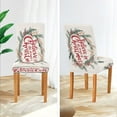 thumbnail image 5 of BZSMCE Chairs Slipcovers Dining Chair Covers Design Red Merry Christmas Elegant Wreath Creative Pattern, 5 of 7