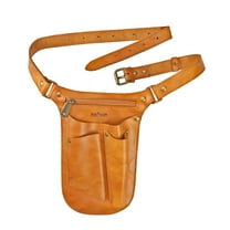 TOURBON Leather Florists Tool Waist Bag Garden Tool Belt Pouch Organizer Multi-Pockets