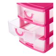 thumbnail image 2 of Mini Cajonera Bodega Aurrera de Plástico 3 Cajones Rosa, 2 of 3
