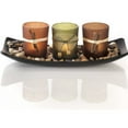 thumbnail image 1 of Juego de velas naturales, 3 portavelas decorativos, rocas y bandeja Fokelyi HMHZ284, 1 of 5
