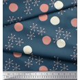 thumbnail image 2 of Soimoi Rayon Fabric Geometric & Polka Dots Printed Fabric 1 Yard 42 Inch Wide, 2 of 3