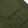 thumbnail image 6 of Miluxas Womens Pants Plus Size Women's Cargo Pants Trousers Work Wear Solid Combat with 6 Pocket Full Pants Army Green 8(L), 6 of 6