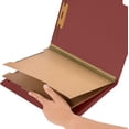 thumbnail image 2 of 10 Red Classification Folders - 2 Divider - 2 Inch Expansions - Durable 2 Prongs Designed To Organize Standard Medical Files, Law Client Files, Office Reports - Letter Size, Red, 10 Pack, 2 of 5
