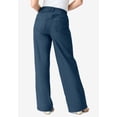 thumbnail image 2 of Roaman's Women's Plus Size Petite Plus Size Classic Stretch Wide Leg Jean, 2 of 5