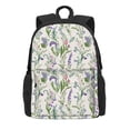thumbnail image 2 of Zufioo Wisteria Flower Pattern Adult Backpack,Wear-resistant and Breathable Multi-pocket Backpack, Suitable for Travel, Business and Outdoor Activities, 2 of 9