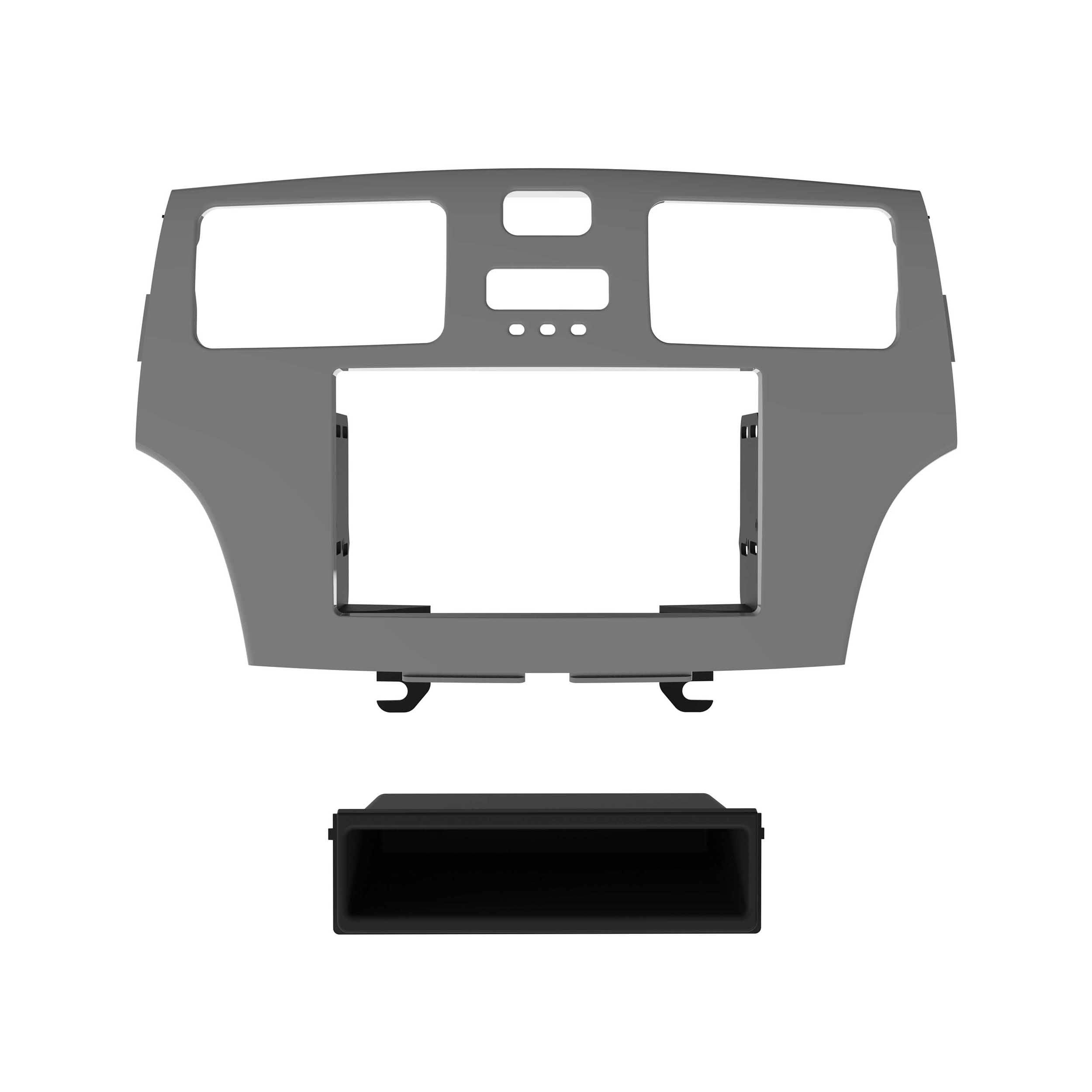 Metra Car Electronics Installation Kit for Lexus ES300/ES330 2002-2006, ISO DDIN, Painted Gray