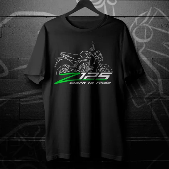 VINTAGE Kawasaki Z125 Pro 2016-2025 - Motorcycle T-Shirt for Riders