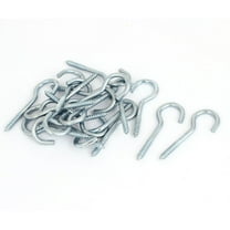 Unique Bargains Garden 20pcs Vine Wire Zinc Coating Screw Eye Hook Eyebolt Eyelet Bolt 3.8mm Dia