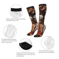 thumbnail image 6 of Lsque Whimsical Halloween Skeletons Printed Crew Socks Men's Women's LightWeight Thin Casual Calf Socks ,Knee High Socks,Cotton Socks, 6 of 9