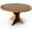Black, variant on Senfot Round Extendable Dining Table, Wood-Look Expandable Table for Kitchen/Dining Room, Perfect for Family Meals and Entertaining Guests