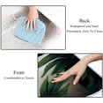 thumbnail image 4 of Panda Canvas Outdoor Picnic Mat Waterproof Foldable Portable Beach Blanket for Camping Hiking Travel - Blue/White Stripe Pattern, Large Size 79" x 59, 4 of 6