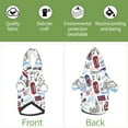 thumbnail image 6 of Honeii London Landmark2 Print Small Dog Hoodies Pet Hooded Sweatshirts Fall Winter Puppy Cat Sweaters Warm Clothes for Small Dogs Outfits Costume-XX-Large, 6 of 7