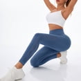 thumbnail image 4 of Celsior Cellulite Leggings Slim Move Cellulite Leggings No Front Seam Leggings Sculpting Yoga Fitness Pants Tummy Control Compression Pants High Waisted Leggings Resistance Band Leggings Navy S, 4 of 4