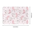 thumbnail image 3 of Xecao Cute Piggy Ballerina print Flannel Mat: Non-slip, 16x24in. Ideal for kitchen, bedroom, bath & living room., 3 of 9