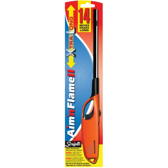 Briquet Jetable à Usage Multiple Aim'N Flame Extra Long - 14 Po