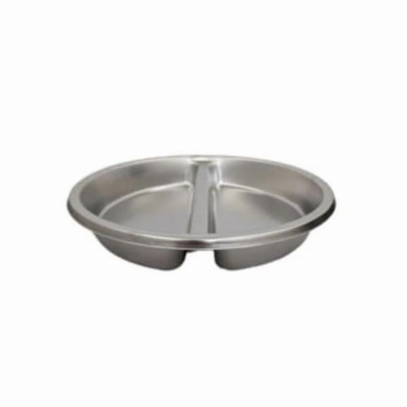 Rosseto SMM065 6.34 qt. Multi-Chef Round Divided Food Pan, Silver