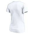 thumbnail image 3 of Women's Fanatics White Los Angeles Chargers Depth Chart V-Neck T-Shirt, 3 of 3