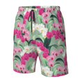 thumbnail image 4 of Fotbe Orchids Flowers Trajes de Baño Estampados para Hombre, Shorts de Verano de Secado Rápido, Ropa de Playa, Bañadores-XX-Large, 4 of 6