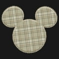 thumbnail image 2 of Girl's Mickey & Friends Mickey Mouse Plaid Silhouette  Graphic Tee Black Large, 2 of 4