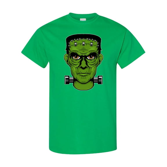Inktastic Halloween Frankenstein Head T-Shirt