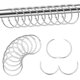 thumbnail image 1 of ZHAOCHENG 20 anillas de cortina de 50 mm, circulares de metal, anillas que se abren para cortinas, baño, álbum de recortes., 1 of 5