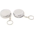 thumbnail image 3 of Pack of 2 Pillbox Keychain,Key Chain Pill Case Container, Portable Keyring Round, 3 of 4