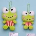 thumbnail image 1 of Lindo muñeco de peluche de rana de ojos grandes, colgante de mochila, lindo llavero de peluche de rana, 1 of 6
