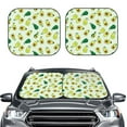 thumbnail image 6 of Lsque Cartoon Fruit 2 PCS Windshield Sun Shade | CarFoldable Window Covers | Car Accessories Reflect UV for Universal Cars SUV Truck | Medium, 6 of 7