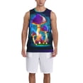 thumbnail image 6 of Rocae Magic Mushrooms ,Fireflies for Men's Basketball Jersey Lightweight and Breathable Athletic Tank Top,Quick-Drying Sports Jersey XX-Large, 6 of 9