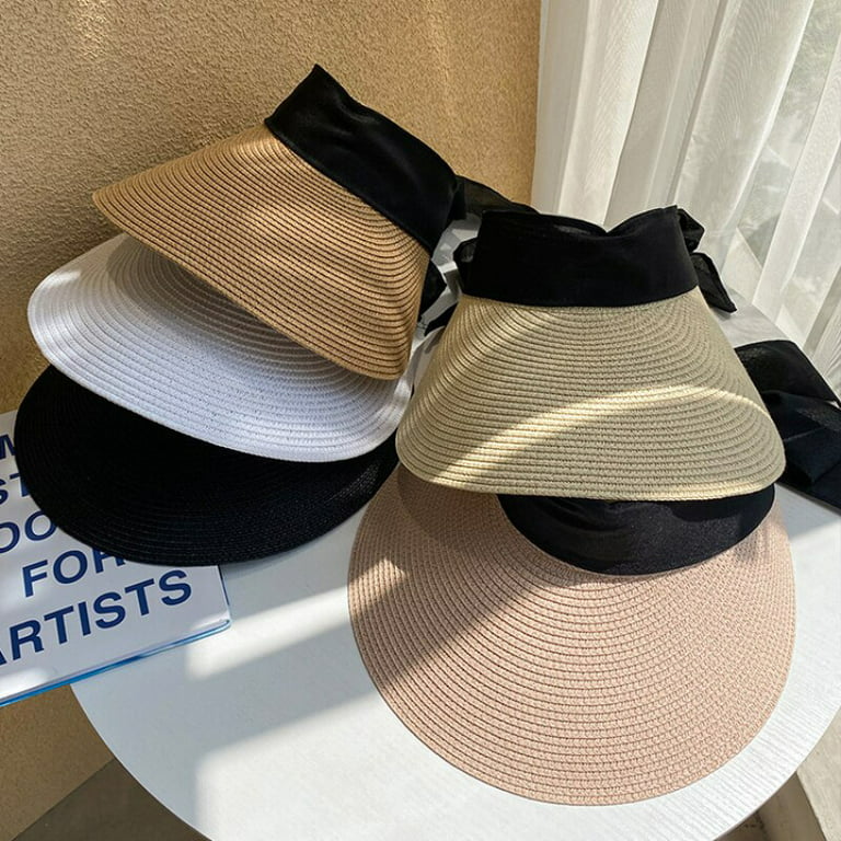 CoCopeaunt HT3148 Women Summer Sun Hat Ladies Wide Brim Visor Cap