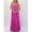 Hot Pink-XL, variant on Hot Pink Pleated Strapless Maxi Dress With Choker Scarf Detail