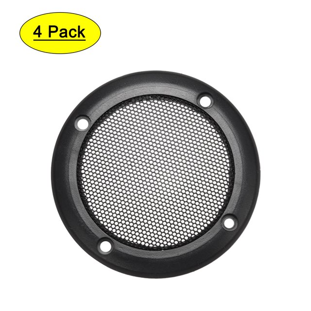 Unique Bargains Speaker Grill Cover 3.5 Inch 107mm Mesh Decorative Circle Subwoofer Protector Black