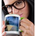 thumbnail image 2 of 3drose, Hideaway Beach, Hanalei Bay, Kauai, Hawaii - Us12 Dpb0127 - Douglas Peebles, 11oz Two-tone Green Mug, 2 of 6