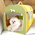 thumbnail image 3 of Colourtree Portable Dog Crate Oxford Cloth Material Dustproofs and Breathable Collapsibles Dog Crate Dog Crate for Car Suitable for Small and Medium Sized Dogs, 3 of 6