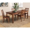 thumbnail image 2 of Hawthorne Collections Sante Fe Wood Ladderback Dining Chair in Brown (Set of 2), 2 of 5