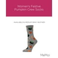 thumbnail image 2 of MeMoi Women's Festive Pumpkin Crew Socks - Womens - Female, 9-11, Medium Gray Heather, 2 of 7