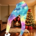 thumbnail image 2 of successthop Warm Leggings for Women Space Star Soft Pant Comfortable Shapewear Lightweight Winter Sleepwear Blue 2XL, 2 of 6