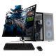 thumbnail image 1 of Computadora Gamer Completa DXT GAMING NVIDIA GeForce RTX 5050 AMD Ryzen 5 9600X 32GB DDR5 SSD 1TB Monitor 27 165Hz Sistema Liquido WIFI BT W11 Silver gaming estable, 1 of 6